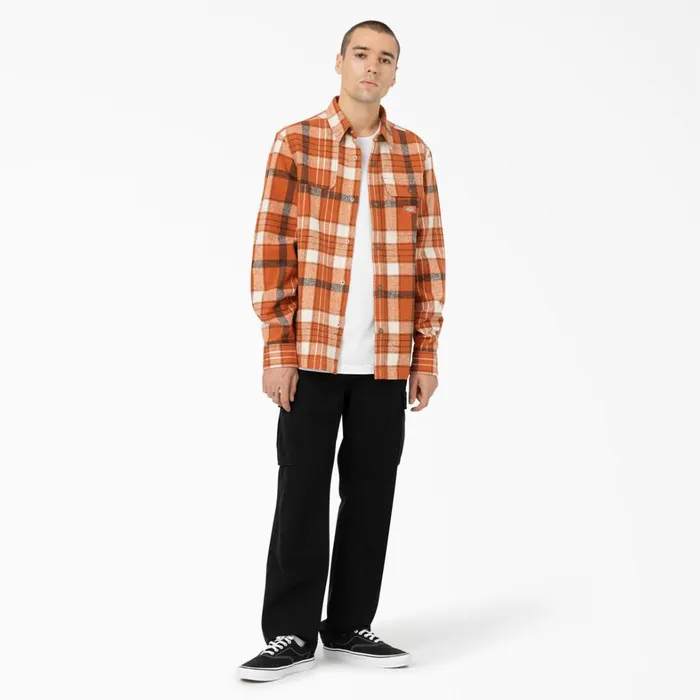 Dickies Button Up Nimmons Plaid Long Sleeve Shirt Bombay Brown Plaid Bombay Brown Plaid ncr 8211 Men Dickies Button Up Nimmons Plaid Long Sleeve Shirt Bombay Brown Plaid Bombay Brown Plaid ncr 8211 Men