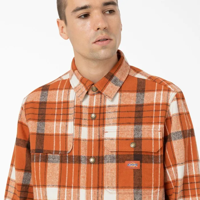 Dickies Button Up Nimmons Plaid Long Sleeve Shirt Bombay Brown Plaid Bombay Brown Plaid ncr 8211 Men Dickies Button Up Nimmons Plaid Long Sleeve Shirt Bombay Brown Plaid Bombay Brown Plaid ncr 8211 Men