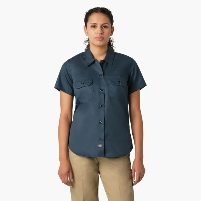 Dickies Button Up Women039s 574 Original Work Shirt Airforce Blue Airforce Blue asl 8211 Women Dickies Button Up Women039s 574 Original Work Shirt Airforce Blue Airforce Blue asl 8211 Women
