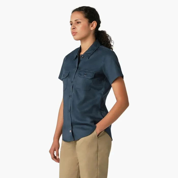 Dickies Button Up Women039s 574 Original Work Shirt Airforce Blue Airforce Blue asl 8211 Women Dickies Button Up Women039s 574 Original Work Shirt Airforce Blue Airforce Blue asl 8211 Women