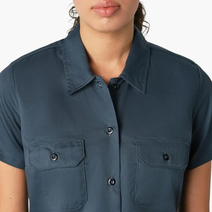 Dickies Button Up Women039s 574 Original Work Shirt Airforce Blue Airforce Blue asl 8211 Women Dickies Button Up Women039s 574 Original Work Shirt Airforce Blue Airforce Blue asl 8211 Women