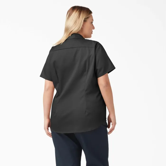 Dickies Button Up Women039s Plus 574 Original Work Shirt Black Black bsk 8211 Women Dickies Button Up Women039s Plus 574 Original Work Shirt Black Black bsk 8211 Women