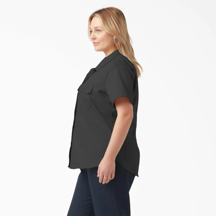 Dickies Button Up Women039s Plus 574 Original Work Shirt Black Black bsk 8211 Women Dickies Button Up Women039s Plus 574 Original Work Shirt Black Black bsk 8211 Women