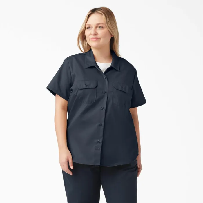 Dickies Button Up Women039s Plus 574 Original Work Shirt Dark Navy Dark Navy asn 8211 Women Dickies Button Up Women039s Plus 574 Original Work Shirt Dark Navy Dark Navy asn 8211 Women