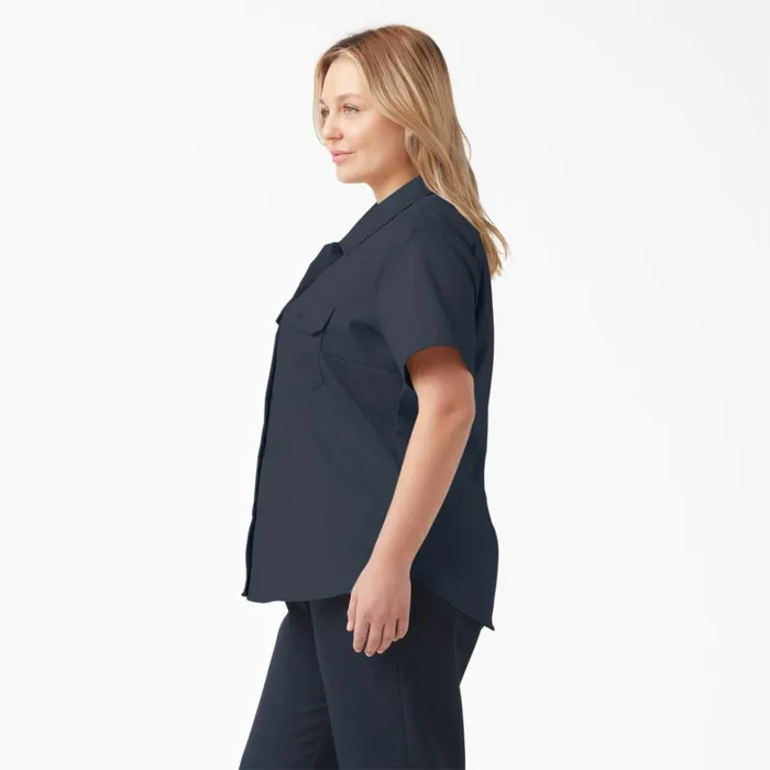 Dickies Button Up Women039s Plus 574 Original Work Shirt Dark Navy Dark Navy asn 8211 Women Dickies Button Up Women039s Plus 574 Original Work Shirt Dark Navy Dark Navy asn 8211 Women