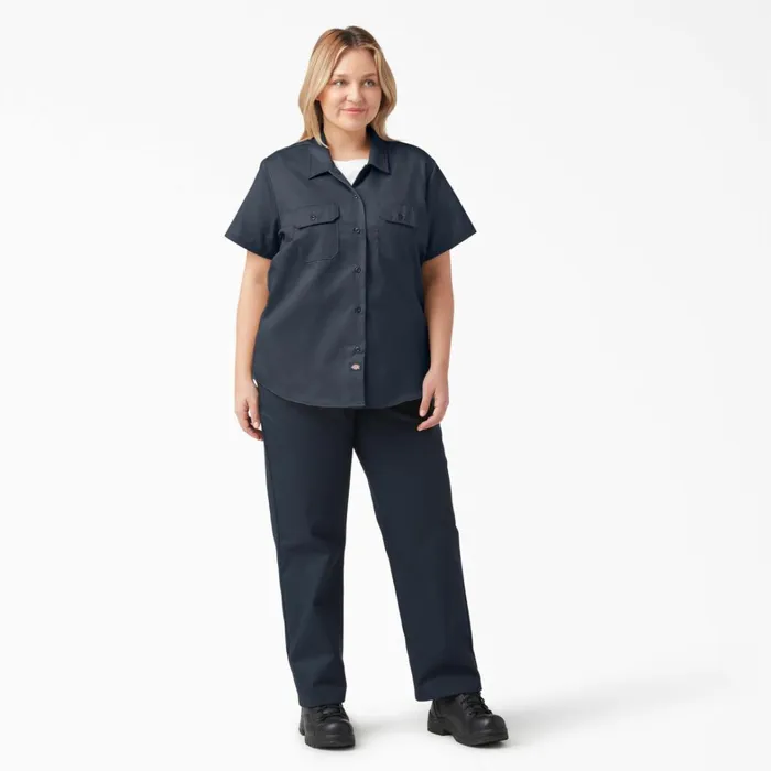 Dickies Button Up Women039s Plus 574 Original Work Shirt Dark Navy Dark Navy asn 8211 Women Dickies Button Up Women039s Plus 574 Original Work Shirt Dark Navy Dark Navy asn 8211 Women