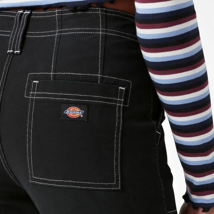 Dickies Cargo Women039s Skinny Fit Cuffed Cargo Pants Black Black bkx 8211 Women Dickies Cargo Women039s Skinny Fit Cuffed Cargo Pants Black Black bkx 8211 Women