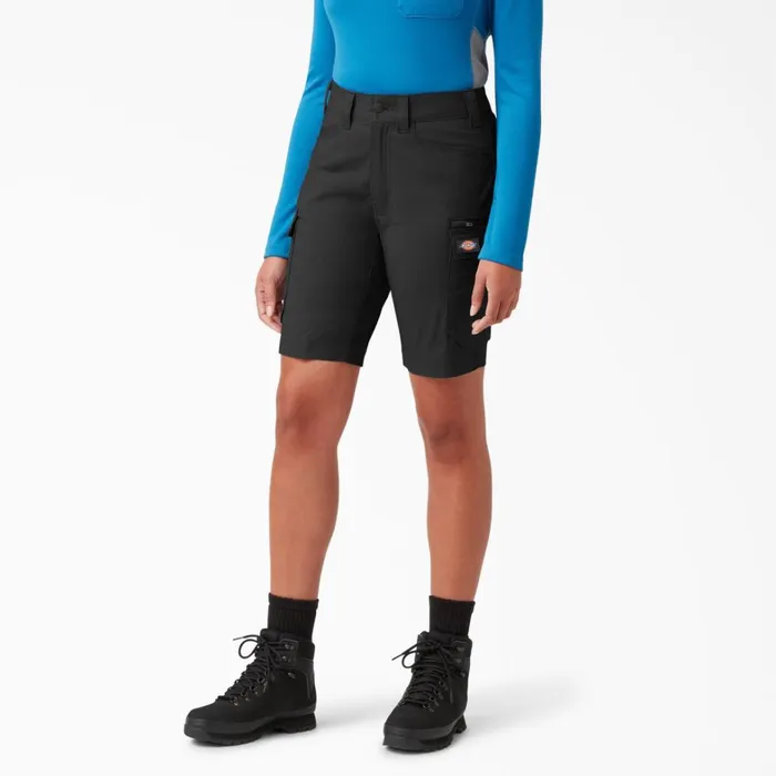 Dickies Cargo Women039s TempiQ 365 Shorts 9034 Black Black bkx 8211 Women