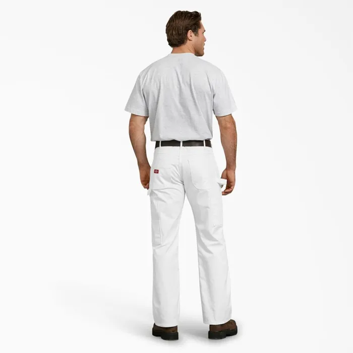Dickies Carpenter FLEX Relaxed Fit Painter039s Pants White White wh 8211 Men Dickies Carpenter FLEX Relaxed Fit Painter039s Pants White White wh 8211 Men