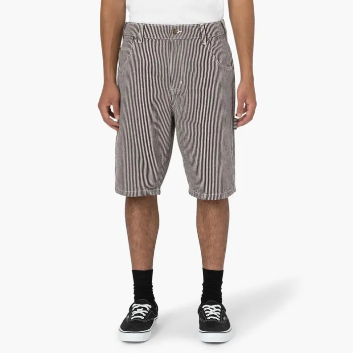 Dickies Carpenter Hickory Stripe Relaxed Fit Carpenter Shorts 11034 EcruBrown Ecrubrown eub 8211 Men Dickies Carpenter Hickory Stripe Relaxed Fit Carpenter Shorts 11034 EcruBrown Ecrubrown eub 8211 Men