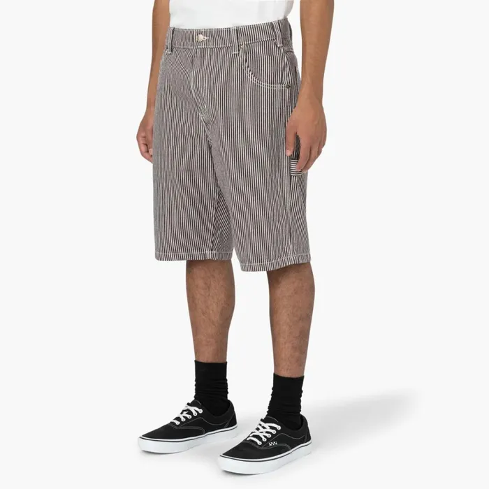 Dickies Carpenter Hickory Stripe Relaxed Fit Carpenter Shorts 11034 EcruBrown Ecrubrown eub 8211 Men Dickies Carpenter Hickory Stripe Relaxed Fit Carpenter Shorts 11034 EcruBrown Ecrubrown eub 8211 Men