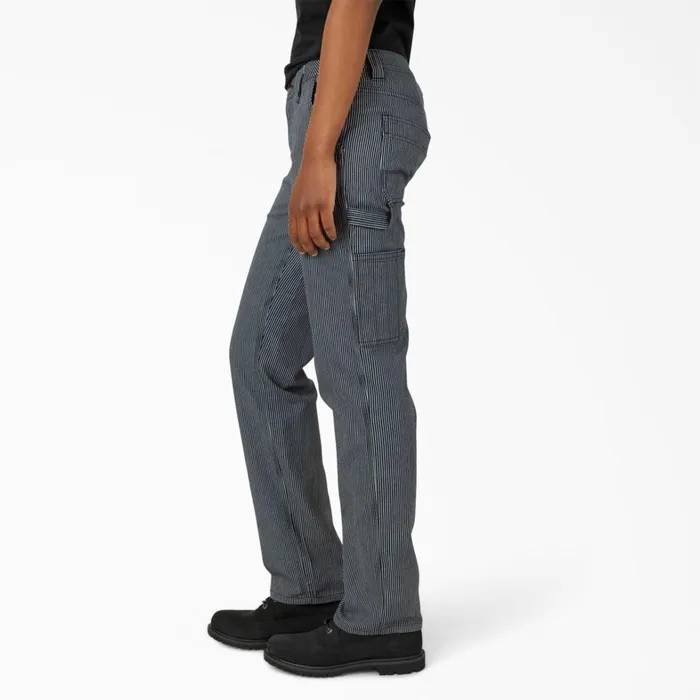 Dickies Carpenter Women039s FLEX Relaxed Fit Hickory Stripe Carpenter Pants Rinsed Hickory Stripe Rinsed Hickory Stripe rhs 8211 Women Dickies Carpenter Women039s FLEX Relaxed Fit Hickory Stripe Carpenter Pants Rinsed Hickory Stripe Rinsed Hickory Stripe rhs 8211 Women