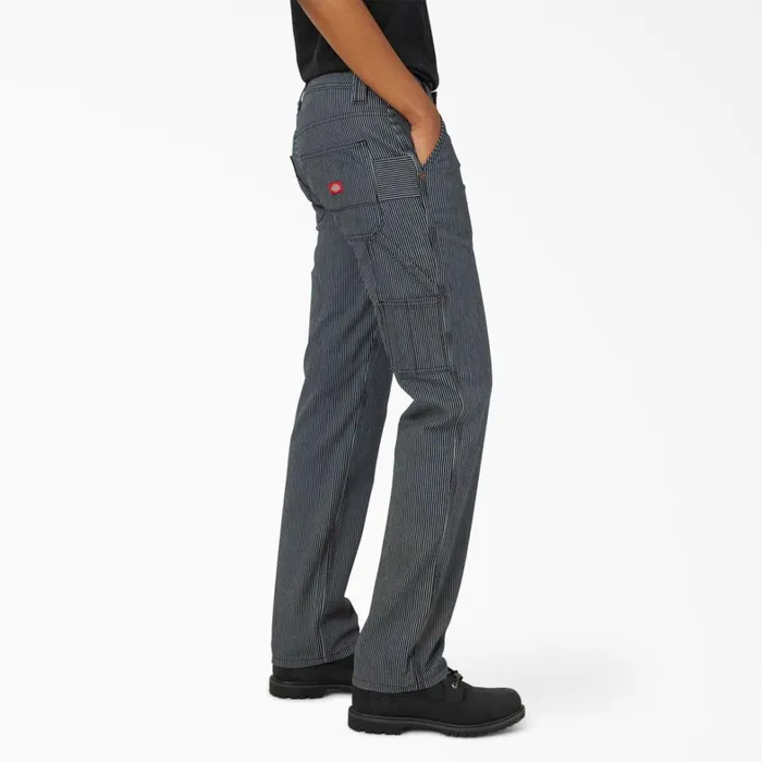 Dickies Carpenter Women039s FLEX Relaxed Fit Hickory Stripe Carpenter Pants Rinsed Hickory Stripe Rinsed Hickory Stripe rhs 8211 Women Dickies Carpenter Women039s FLEX Relaxed Fit Hickory Stripe Carpenter Pants Rinsed Hickory Stripe Rinsed Hickory Stripe rhs 8211 Women