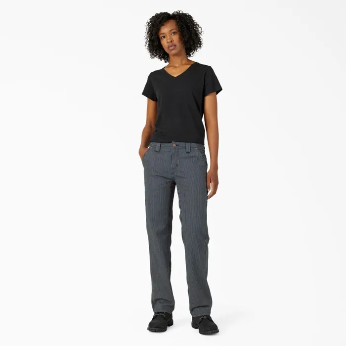 Dickies Carpenter Women039s FLEX Relaxed Fit Hickory Stripe Carpenter Pants Rinsed Hickory Stripe Rinsed Hickory Stripe rhs 8211 Women Dickies Carpenter Women039s FLEX Relaxed Fit Hickory Stripe Carpenter Pants Rinsed Hickory Stripe Rinsed Hickory Stripe rhs 8211 Women