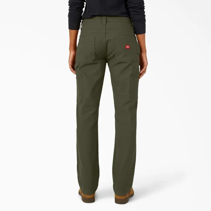 Dickies Carpenter Women039s FLEX Relaxed Straight Fit Duck Carpenter Pants Rinsed Moss Green Rinsed Moss Green rms 8211 Women Dickies Carpenter Women039s FLEX Relaxed Straight Fit Duck Carpenter Pants Rinsed Moss Green Rinsed Moss Green rms 8211 Women