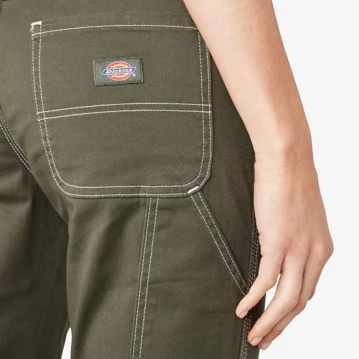 Dickies Carpenter Women039s Slim Straight Fit Roll Hem Carpenter Pants Olive Green Olive Green og 8211 Women Dickies Carpenter Women039s Slim Straight Fit Roll Hem Carpenter Pants Olive Green Olive Green og 8211 Women