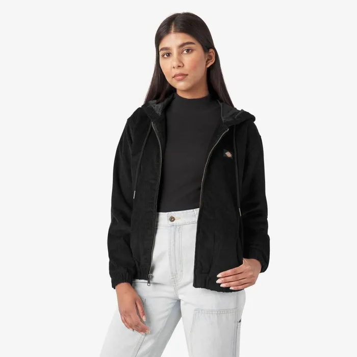 Dickies Coats and Jackets Womens Corduroy Jacket Black Black bkx 8211 Women Dickies Coats and Jackets Womens Corduroy Jacket Black Black bkx 8211 Women
