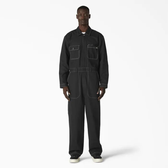 Dickies Coveralls Reworked Long Sleeve Coveralls Black Black bkx 8211 Men