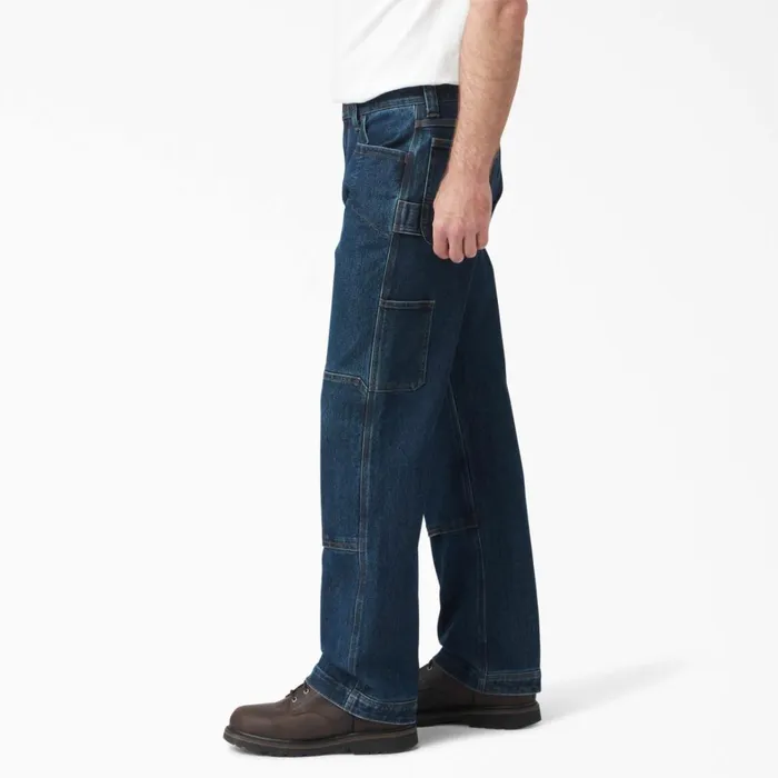 Dickies Double Knee FLEX DuraTech Relaxed Fit Jeans Medium Blue Medium Blue a1k 8211 Men Dickies Double Knee FLEX DuraTech Relaxed Fit Jeans Medium Blue Medium Blue a1k 8211 Men