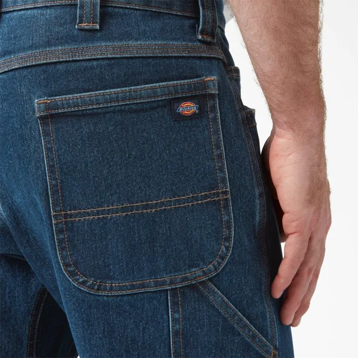Dickies Double Knee FLEX DuraTech Relaxed Fit Jeans Medium Blue Medium Blue a1k 8211 Men Dickies Double Knee FLEX DuraTech Relaxed Fit Jeans Medium Blue Medium Blue a1k 8211 Men