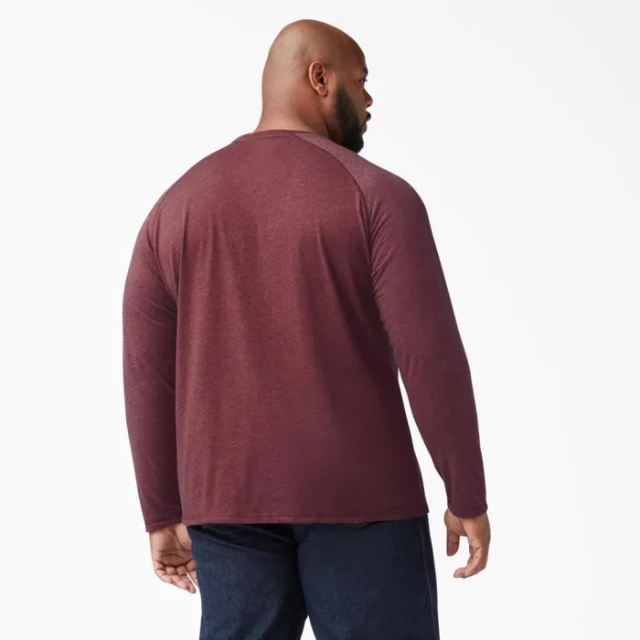 Dickies Hi Vis Cooling Long Sleeve Pocket TShirt Burgundy Heather Burgundy Heather byh 8211 Men Dickies Hi Vis Cooling Long Sleeve Pocket TShirt Burgundy Heather Burgundy Heather byh 8211 Men