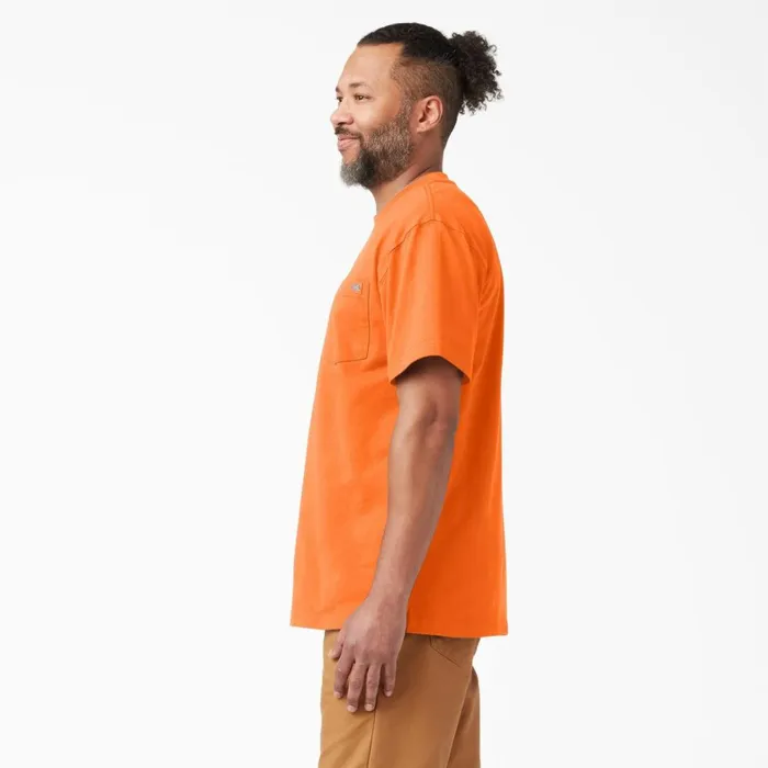 Dickies Hi Vis Heavyweight Neon Short Sleeve Pocket TShirt Bright Orange Bright Orange bod 8211 Men Dickies Hi Vis Heavyweight Neon Short Sleeve Pocket TShirt Bright Orange Bright Orange bod 8211 Men