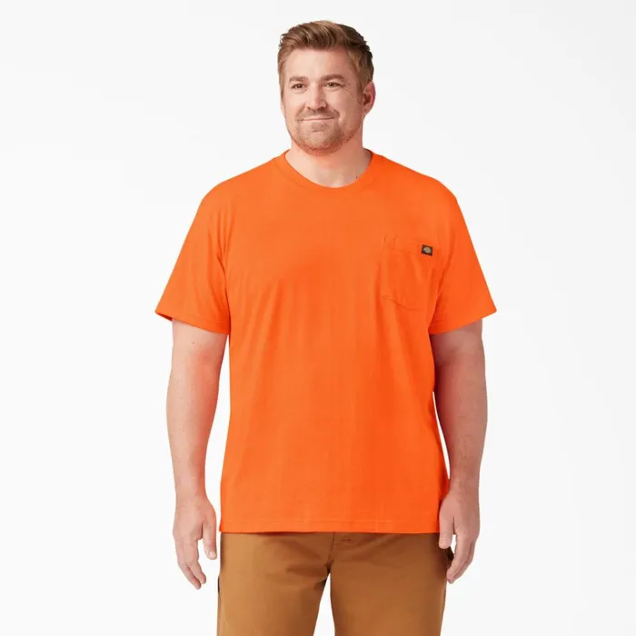 Dickies Hi Vis Heavyweight Neon Short Sleeve Pocket TShirt Bright Orange Bright Orange bod 8211 Men Dickies Hi Vis Heavyweight Neon Short Sleeve Pocket TShirt Bright Orange Bright Orange bod 8211 Men