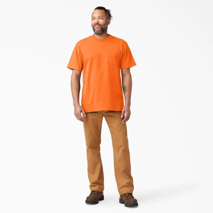 Dickies Hi Vis Heavyweight Neon Short Sleeve Pocket TShirt Bright Orange Bright Orange bod 8211 Men Dickies Hi Vis Heavyweight Neon Short Sleeve Pocket TShirt Bright Orange Bright Orange bod 8211 Men