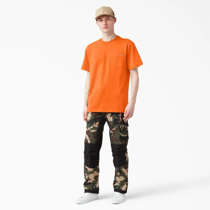 Dickies Hi Vis Heavyweight Neon Short Sleeve Pocket TShirt Bright Orange Bright Orange bod 8211 Men Dickies Hi Vis Heavyweight Neon Short Sleeve Pocket TShirt Bright Orange Bright Orange bod 8211 Men