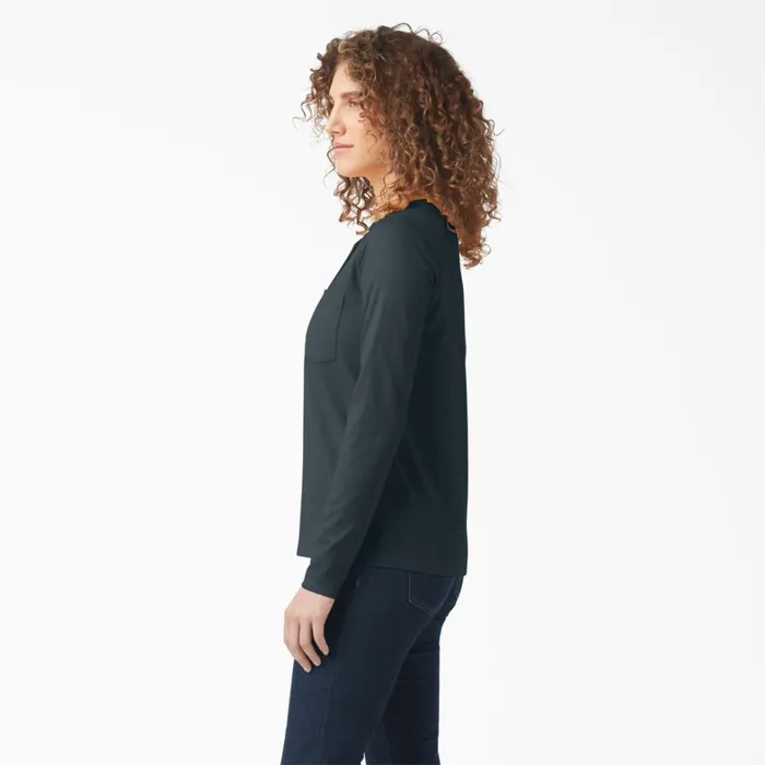 Dickies Long Sleeve TShirts Women039s Heavyweight Henley Forest Heather Forest Heather f1h 8211 Women Dickies Long Sleeve TShirts Women039s Heavyweight Henley Forest Heather Forest Heather f1h 8211 Women