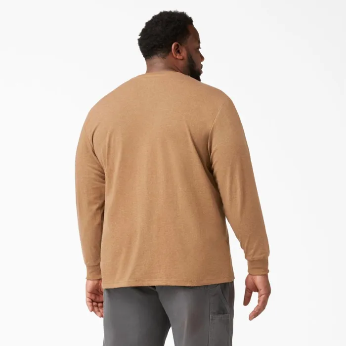Dickies Long Sleeve Work Shirts Heavyweight Heathered Long Sleeve Henley TShirt Brown Duck Heather Brown Duck Heather bdh 8211 Men Dickies Long Sleeve Work Shirts Heavyweight Heathered Long Sleeve Henley TShirt Brown Duck Heather Brown Duck Heather bdh 8211 Men