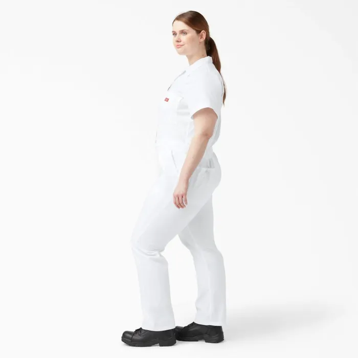 Dickies Painters Women039s Plus FLEX Cooling TempiQ Short Sleeve Coveralls White White wh 8211 Women Dickies Painters Women039s Plus FLEX Cooling TempiQ Short Sleeve Coveralls White White wh 8211 Women
