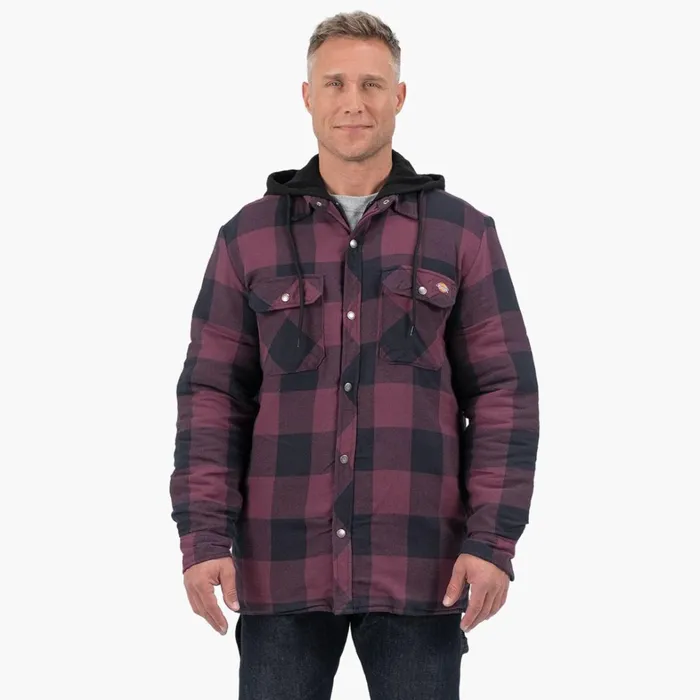 Dickies Shirt Jackets Flannel Hooded Shirt Jacket Grape Wine Buffalo Plaid Grape Wine Buffalo Plaid gpn 8211 Men Dickies Shirt Jackets Flannel Hooded Shirt Jacket Grape Wine Buffalo Plaid Grape Wine Buffalo Plaid gpn 8211 Men