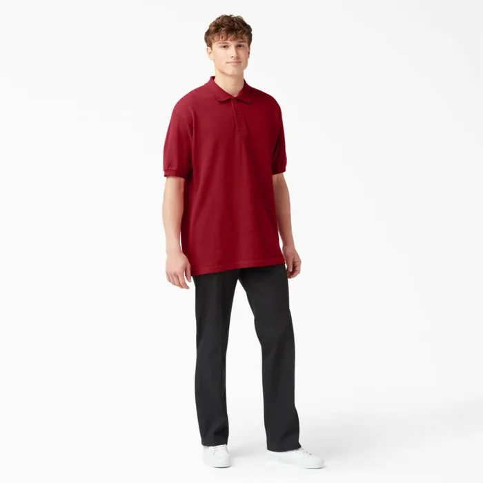 Dickies Shirts Adult Size Piqu Short Sleeve Polo English Red English Red er 8211 Kids Dickies Shirts Adult Size Piqu Short Sleeve Polo English Red English Red er 8211 Kids