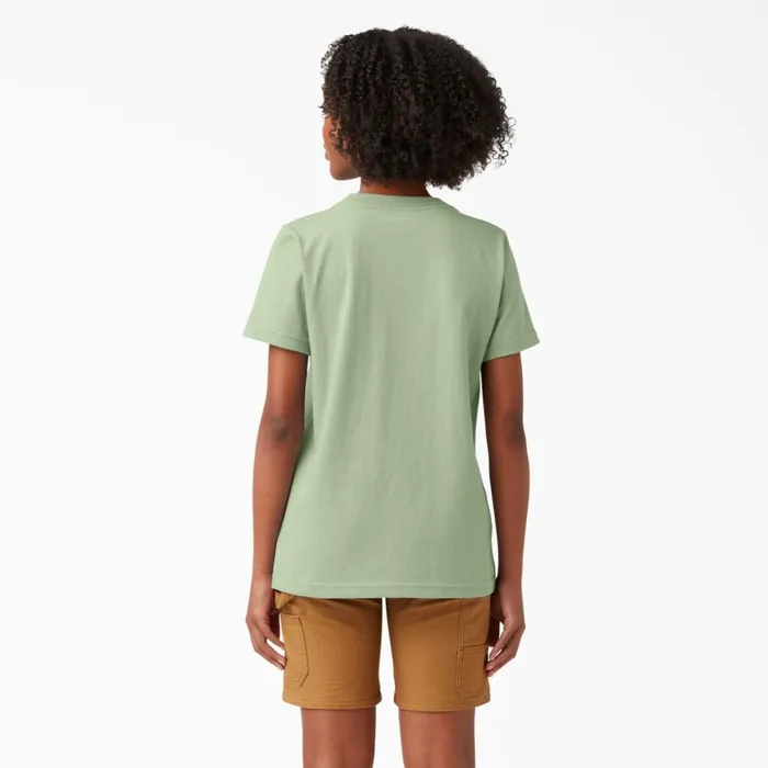 Dickies TShirts Women039s Heavyweight Short Sleeve Pocket TShirt Celadon Green Celadon Green c2g 8211 Women Dickies TShirts Women039s Heavyweight Short Sleeve Pocket TShirt Celadon Green Celadon Green c2g 8211 Women