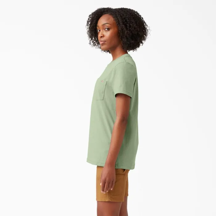 Dickies TShirts Women039s Heavyweight Short Sleeve Pocket TShirt Celadon Green Celadon Green c2g 8211 Women Dickies TShirts Women039s Heavyweight Short Sleeve Pocket TShirt Celadon Green Celadon Green c2g 8211 Women