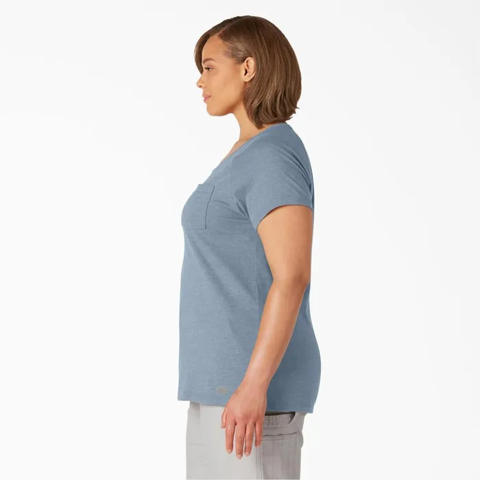 Dickies TShirts Women039s Plus Cooling Short Sleeve Pocket TShirt Fog Blue Fog Blue fe 8211 Women Dickies TShirts Women039s Plus Cooling Short Sleeve Pocket TShirt Fog Blue Fog Blue fe 8211 Women