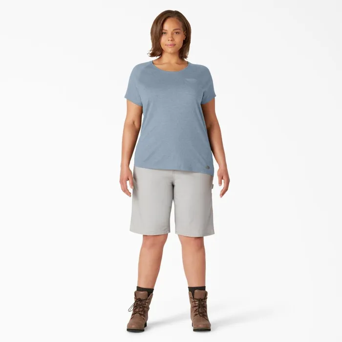 Dickies TShirts Women039s Plus Cooling Short Sleeve Pocket TShirt Fog Blue Fog Blue fe 8211 Women Dickies TShirts Women039s Plus Cooling Short Sleeve Pocket TShirt Fog Blue Fog Blue fe 8211 Women