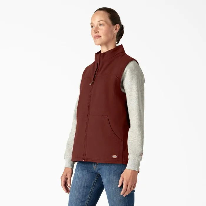 Dickies Vests Women039s Fleece Lined Duck Canvas Vest Rinsed Fired Brick Rinsed Fired Brick rfr 8211 Women Dickies Vests Women039s Fleece Lined Duck Canvas Vest Rinsed Fired Brick Rinsed Fired Brick rfr 8211 Women