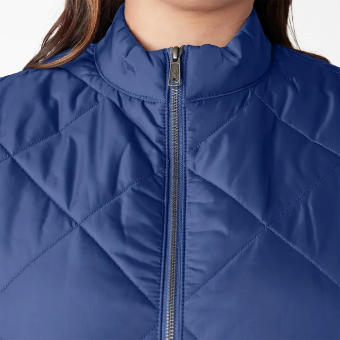 Dickies Vests Womens Plus Quilted Vest Surf Blue Surf Blue fl 8211 Women Dickies Vests Womens Plus Quilted Vest Surf Blue Surf Blue fl 8211 Women