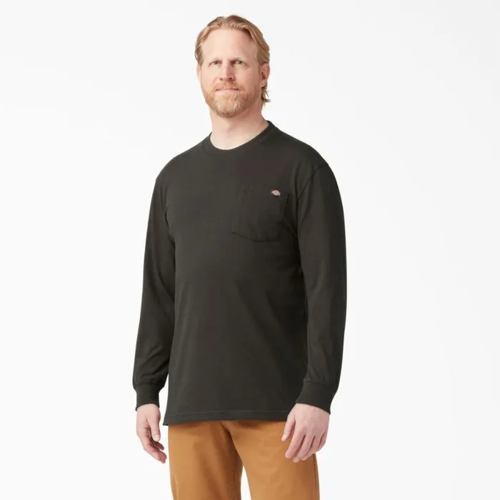 Dickies Work Shirts Heavyweight Long Sleeve Pocket TShirt Chocolate Brown Chocolate Brown cb 8211 Men Dickies Work Shirts Heavyweight Long Sleeve Pocket TShirt Chocolate Brown Chocolate Brown cb 8211 Men