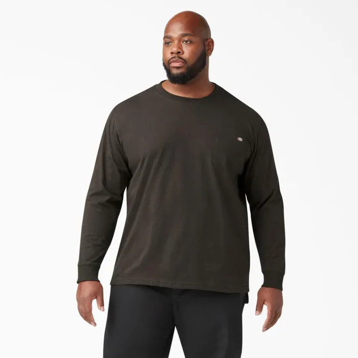 Dickies Work Shirts Heavyweight Long Sleeve Pocket TShirt Chocolate Brown Chocolate Brown cb 8211 Men Dickies Work Shirts Heavyweight Long Sleeve Pocket TShirt Chocolate Brown Chocolate Brown cb 8211 Men