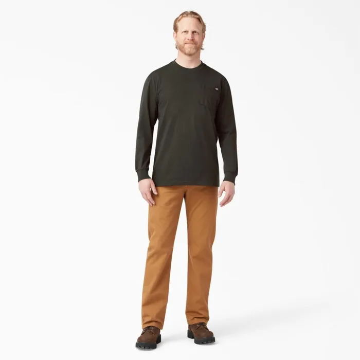 Dickies Work Shirts Heavyweight Long Sleeve Pocket TShirt Chocolate Brown Chocolate Brown cb 8211 Men Dickies Work Shirts Heavyweight Long Sleeve Pocket TShirt Chocolate Brown Chocolate Brown cb 8211 Men