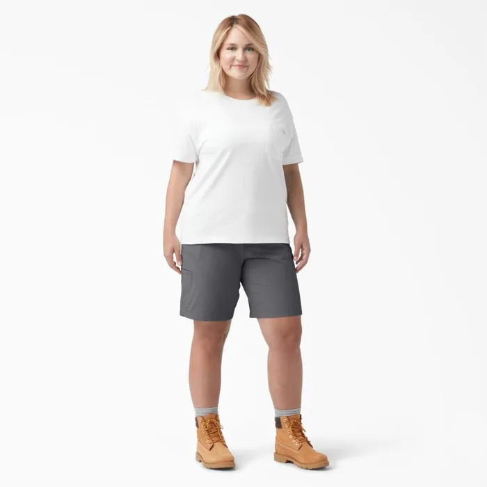Dickies Work Shorts Women039s Plus Cooling Relaxed Fit Shorts 9034 Graphite Gray Graphite Gray ga 8211 Women Dickies Work Shorts Women039s Plus Cooling Relaxed Fit Shorts 9034 Graphite Gray Graphite Gray ga 8211 Women