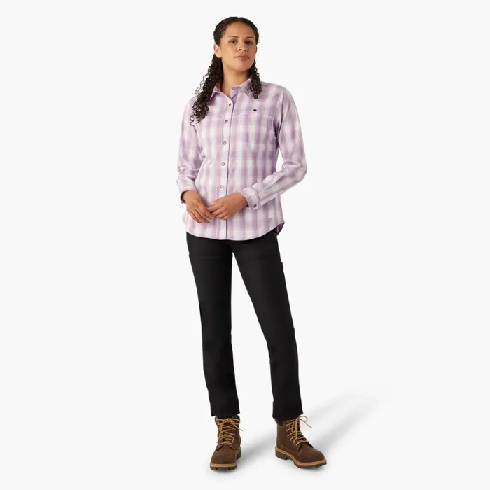 Dickies Work Tops Women039s Cooling RollTab Work Shirt Purple Rose Hillside Plaid Purple Rose Hillside Plaid a2d 8211 Women Dickies Work Tops Women039s Cooling RollTab Work Shirt Purple Rose Hillside Plaid Purple Rose Hillside Plaid a2d 8211 Women