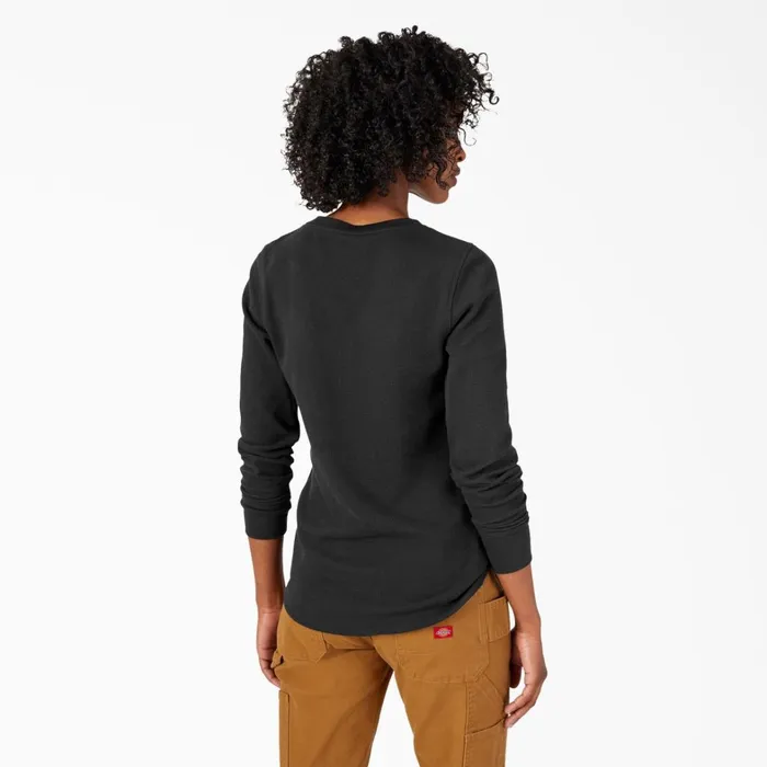 Dickies Work Tops Womens Long Sleeve Thermal Shirt Black Black kbk 8211 Women Dickies Work Tops Womens Long Sleeve Thermal Shirt Black Black kbk 8211 Women