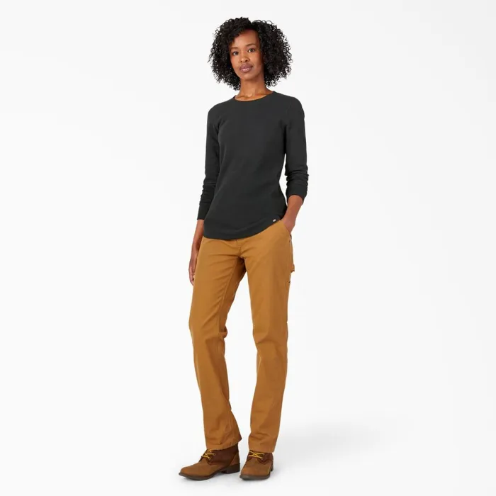 Dickies Work Tops Womens Long Sleeve Thermal Shirt Black Black kbk 8211 Women Dickies Work Tops Womens Long Sleeve Thermal Shirt Black Black kbk 8211 Women
