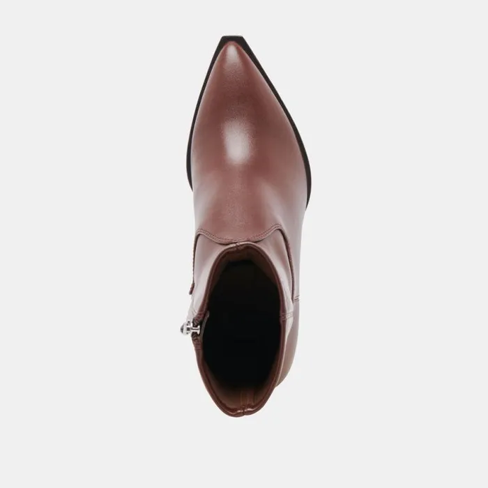 Dolce Vita Arya Wide Calf Boots Chocolate Leather Women Boots and Booties