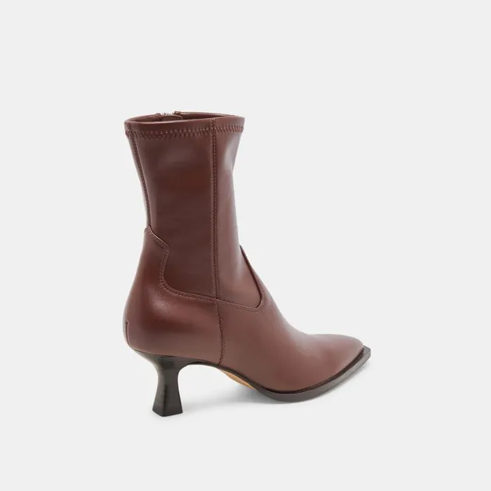 Dolce Vita Arya Wide Calf Boots Chocolate Leather Women Boots and Booties