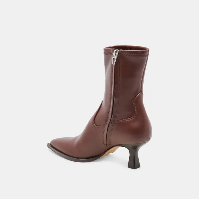Dolce Vita Arya Wide Calf Boots Chocolate Leather Women Boots and Booties